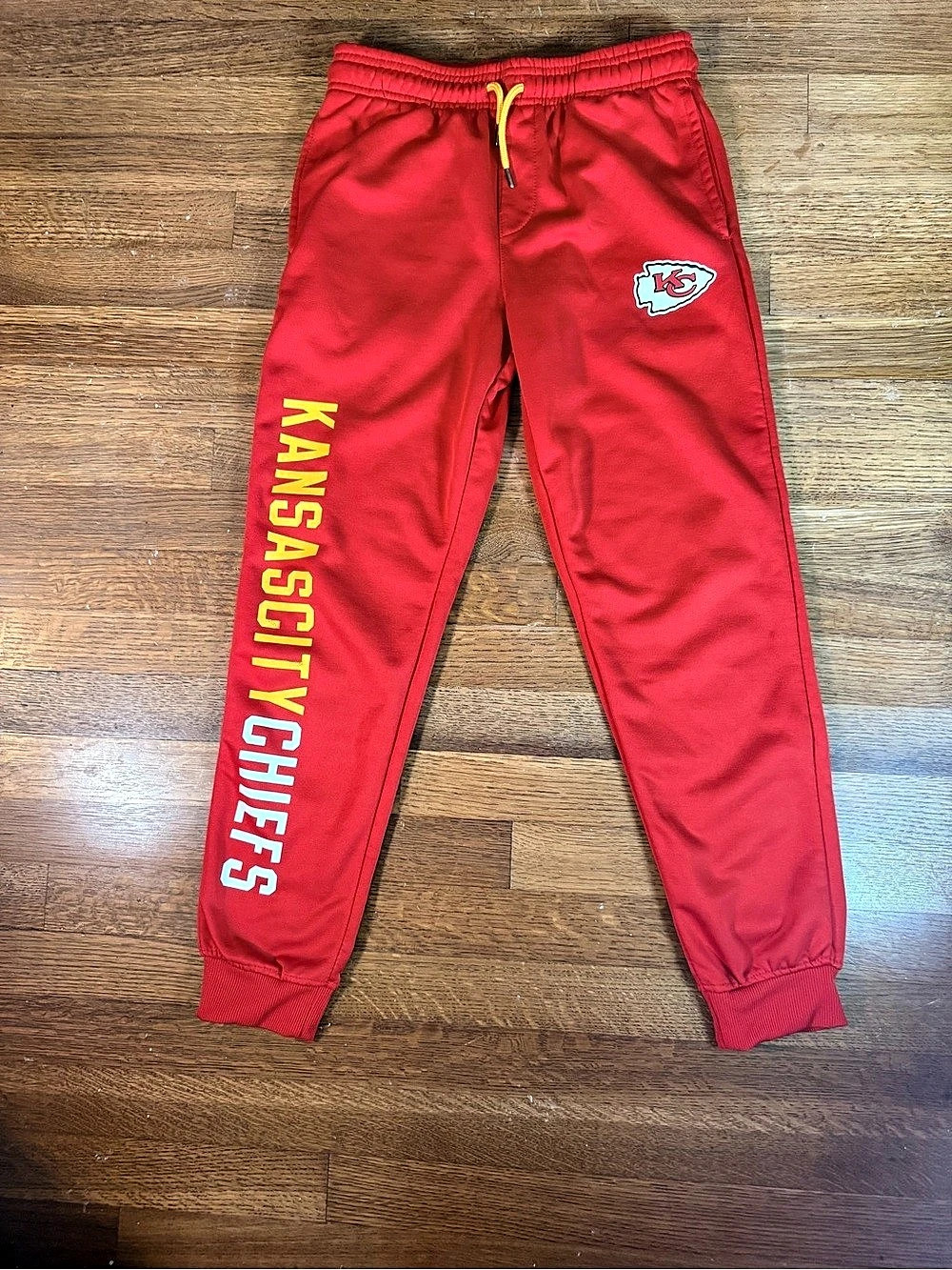 Poshmark Title: Kansas City Chiefs NFL Ultra Game Red Fleece Joggers Youth 14-16